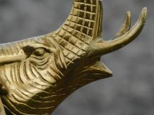 Sculptuur olifant - goud - alu