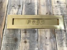 Letterbox flap POST - Brass - 80 MM