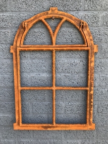 Cast iron stable window with folding window for aeration