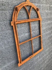 Cast iron stable window with folding window for aeration