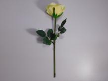 Artificial flower Rose Steel - Yellow - 36 cm