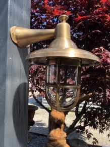 Outdoor lamp, scheepslamp, messing-koper. LAATSTE!!