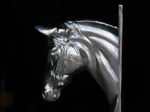 Set of 2 - bookend Horse - alu nickel