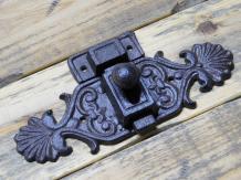 Sliding cast iron lock - Brown - 19,5 cm