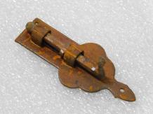 Ornate Slide Lock - 9.5 cm - Rust 