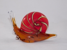 Glasskulptur Schnecke im Muranostil-LETSTE!!