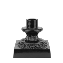 Plinth post - Black - 10 cm - Alu