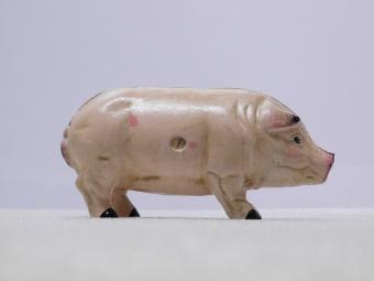 Vintage Piggy Bank - Pink - Cast iron