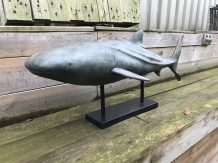 This shark is very special on its stand, beautiful to look at, very decorative!!