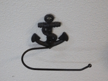 Toilet roll holder Anchor, iron dark brown