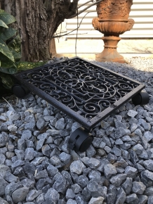 Plant trolley - plant trolley, cast iron black