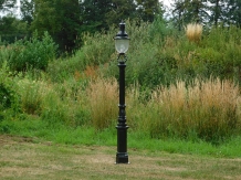 Garden lantern Colmar - dark green or black- alu - 190cm