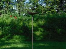 Garden Stick Bird Bath - Cast Iron - Incl. Birdie