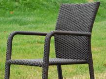 Last 5: Garden chair - Chestnut brown - Wicker - Stackable