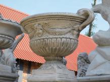 Gartenvase Oval - 80 cm - Stein