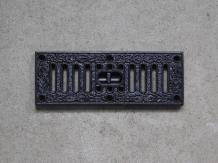 Ventilation grille - black - cast iron - adjustable