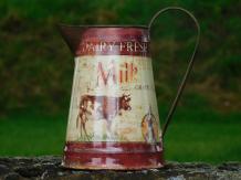 Vintage Milk Jug with Cow - Dairy Fresh