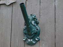 Decorative flagpole holder - alu - dark green