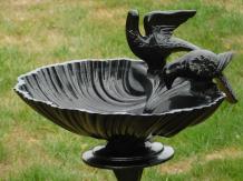 Fors Bird bath - Black - Alu - Garden decoration