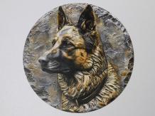 Wall sign Shepherd dog - Metal