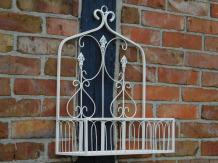 Wall rack large - Vintage White - Wrought iron