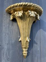 Ornate wall console - gold color- polystone - beautiful