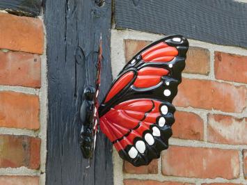 Butterfly in colour - metal - wall decoration