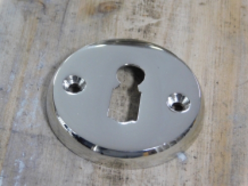 Double door knob - polished nickel - including rosettes