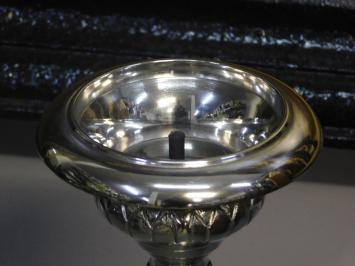 Classic candlestick - nickel - candle holder - 68cm high