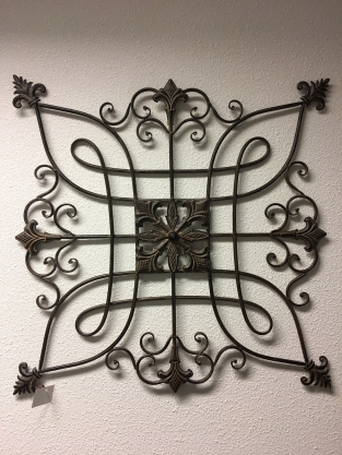 Decorative Wall Ornament - Metal - Brown