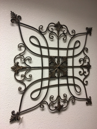 Beautiful decorative metal wall rack