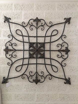 Decorative Wall Ornament - Metal - Brown