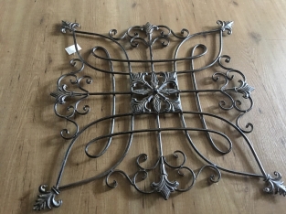 Decorative Wall Ornament - Metal - Brown