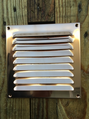 Air grille, vane grille red copper...