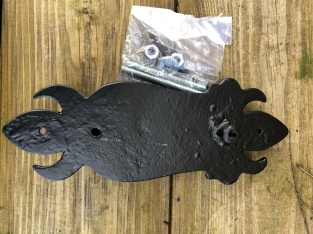 Door knocker iron - as antique door knocker, Scorpio-rustic-black