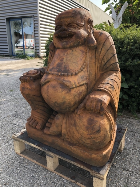 Buddha-Statue, massiver Stein Oxid, schöne große Statue!