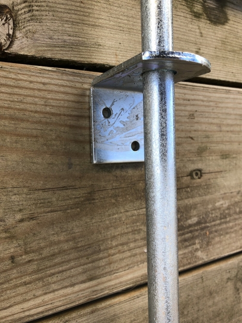 Galvanised steel-heavy locking pin, metal.