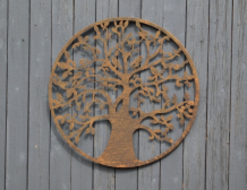 Metal wall ornament ''the tree of life'', with birds