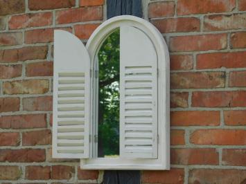 Mirror with wooden frame and doors - Indian style