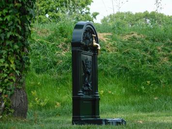 Standing Fountain - Dark Green - Aluminium - Brass Faucet