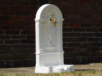 Standing Fountain - White - Aluminium - Brass Tap