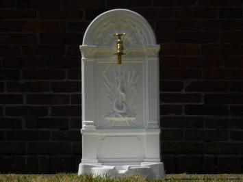 Standing Fountain - White - Aluminium - Brass Tap