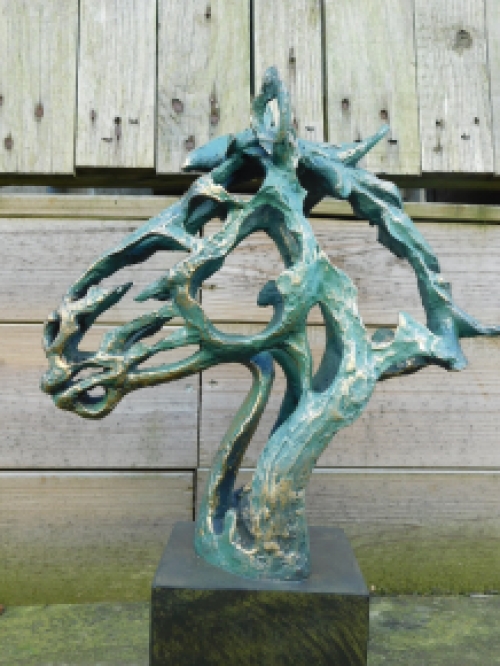 Abstract statue Horse head - Polystone 