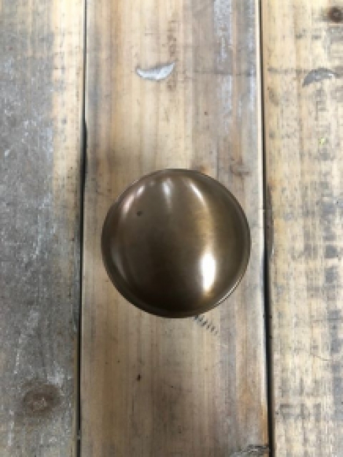 Door knob - turnable - brass patinated