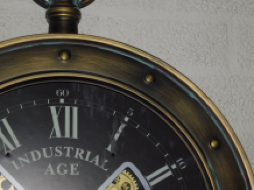 Wall clock ''Industrial Age'' pocket watch model