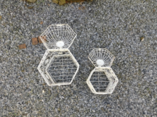 Bird cages, small + large, metal