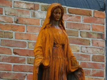 Statue of Mary on pedestal - 180 cm - Cast iron