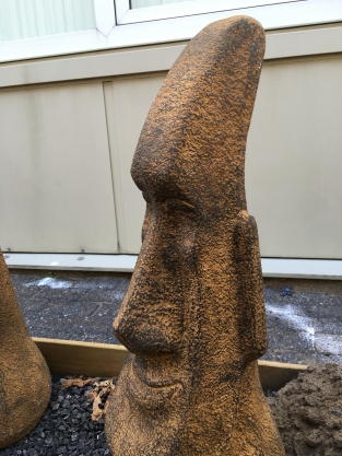 MOAI, große Steinstatue, Osterinseln!