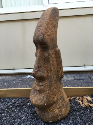 MOAI, large stone statue, Easter Islands!!