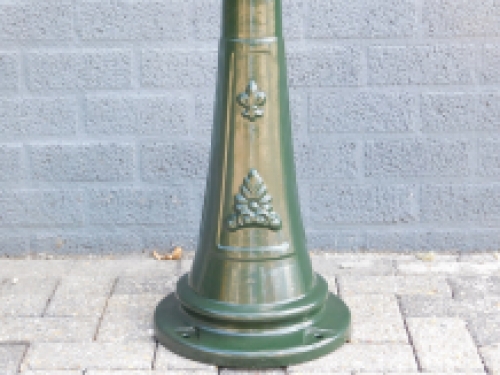 Classical lantern 'Barcelona' - outdoor lamp with ceramic socket and glass, alu green or black, 275cm